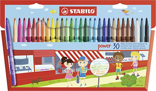 Lápis de Cor STABILO Power (Multicor - 30 Un) Stabilo - Lápis - multicor, 30 un