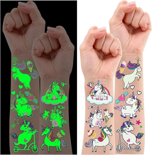 Autocolantes Decorativos LEESGEL 10 Unicórnios Leesgel - Tatuagens temporárias - autocolantes, decorativos, unicórnios, coloridos, temporários