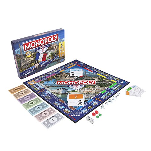 Jogo de Tabuleiro HASBRO GAMING Monopoly Edition France (Idade Mínima Recomendada: 8 anos) Hasbro - Jogos de tabuleiro - MONOPOLY, frança, imóveis, falência