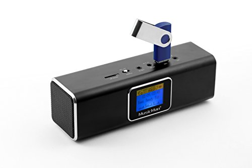 Technaxx Musicman Soundstation Ma Leitor Mp3 Preto Technaxx - Alto-falantes - mp3, bateria, preto, visor