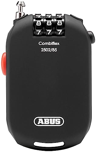 Cadeado Antirroubo ABUS CombiFlex 2502 (Prateado - 8.5 x 0.6 x 0.1 cm) ABUS - Fechaduras e chaves - antirroubo, prateado, compacto, cabo retrátil