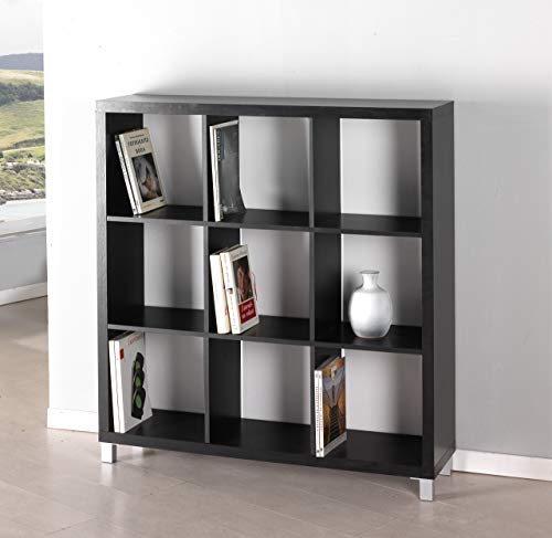 Prateleira de Armário KUBOX 9 Gavetas Preto KC - Estantes e prateleiras de pé - 9 gavetas, preto, elegante, moderno