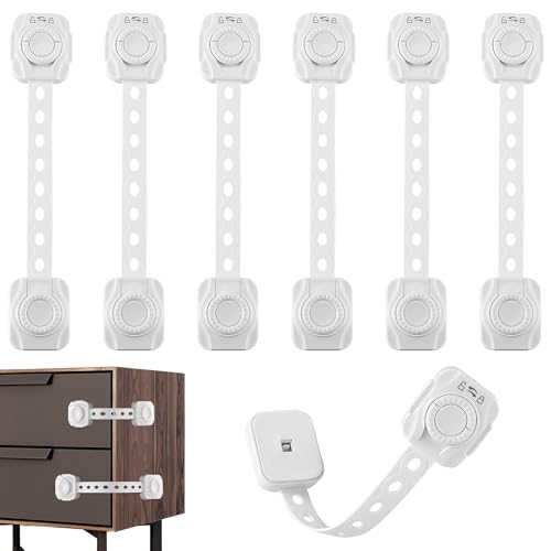 Trinco de segurança para armários de bebé (6 peças) Carehabi - Travas de segurança para bebê - segurança, armario, bebé, 6 peças