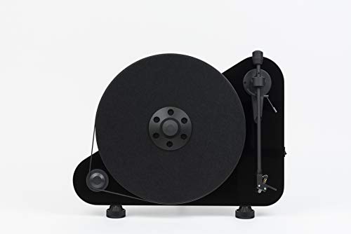 Gira-Discos Manual PRO-JECT BT-VTE-R Preto PRO-JECT - Gira-discos e leitores de vinil - manual, alavanca, correia ajustável, 45 rpm, adaptador