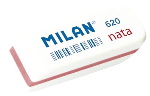 Borracha MILAN (Poliéster - Branco - 6.5 x 4 cm) Milan - Borrachas - poliéster, branco, não abrasiva, biselada