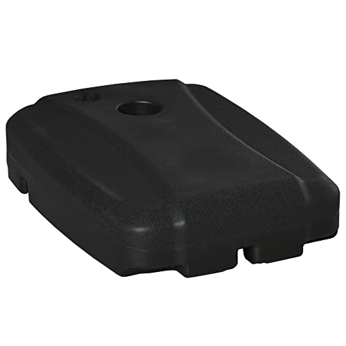 Base de Guarda-Sol Outsunny | 80 x 60 x 20 cm - Preto Outsunny - Móveis de exterior - hdpe, 80x60x20 cm, preto, 100 kg