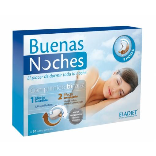 Suplemento Alimentar ELADIET Buenas Noches (30 cápsulas) Eladiet - Vitaminas e suplementos - suplemento alimentar, eladiet, buenas noches, 30 cápsulas