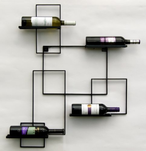 Suporte de Parede para Garrafas VINI BLACK LINE DanDiBo - Utensílios de Cozinha - suporte, parede, garrafas