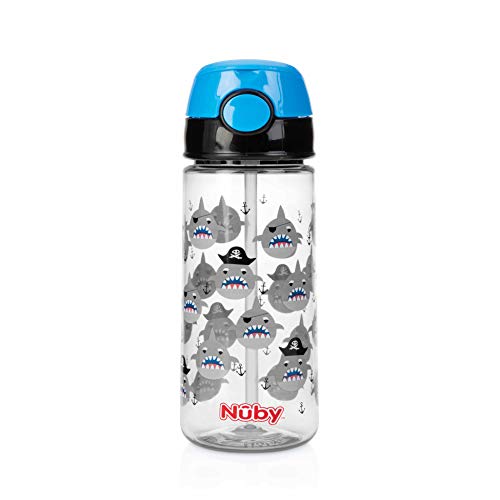 Garrafa de Bebida NUBY Tritan Azul (540ml) Nuby - Garrafas de água - tritan, 540ml, resistente, ergonômico