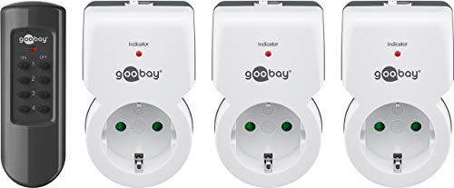 Tomada/Interruptor GOOBAY 5.351.01 (Branco) Goobay - Controlos de tomadas de parede e sensores - ficha, 3 tomadas, branco, plug & light