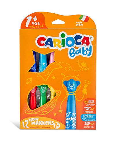 Marcador de Pintar com Dedos CARIOCA BABY Teddy Markers Carioca - Marcadores e marcadores de texto - dedos, lavável, fácil de usar