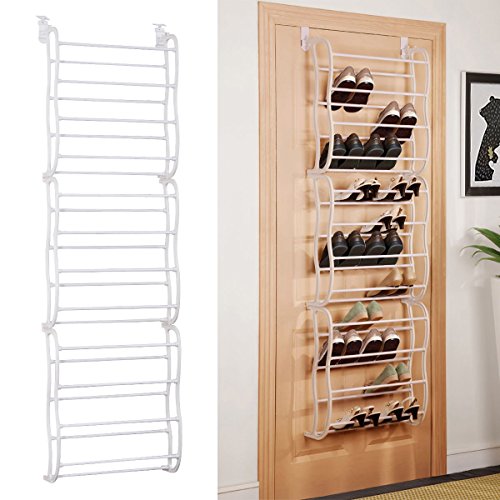 Sapateira de Parede T-Love (Branco - MDF e Madeira) T-LoVendo - Organizadores e sapateiras - branco, MDF, madeira