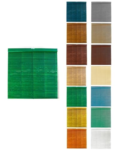 Persiana Jardin202 com Varão Metalico 57X85Cm Verde JARDIN202 - Persianas e cortinas - varão metálico, 57x85cm, verde