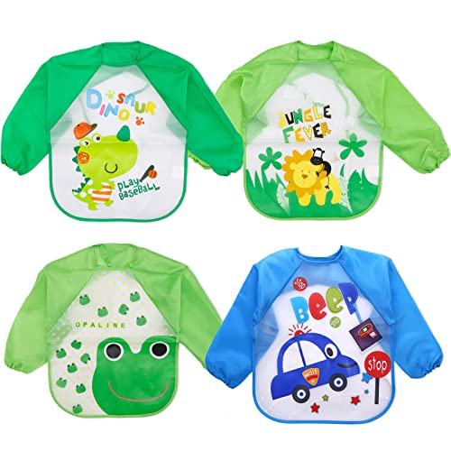 Fraldas BAOGAIER 4 fraldas bebé (Azul e verde) Baogaier - Aventais de proteção - 4 fraldas, bebé, azul, verde