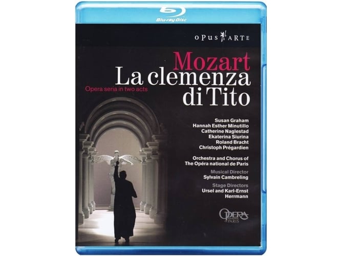 DVD+Blu-Ray La Clemencia De Tito (Edição em Espanhol) Opus Arte - Dvds e vídeos - dvd, blu-ray, clemência, tito, edição