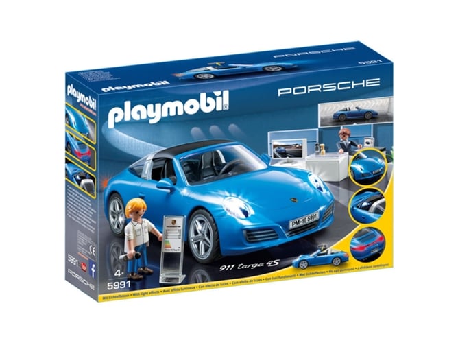 Playmobil Sports & Action 5991 Porsche 911 Targa 4S (Jogos de Construção) PLAYMOBIL - Conjuntos de brinquedos - Porsche, 911, targa 4s, construção