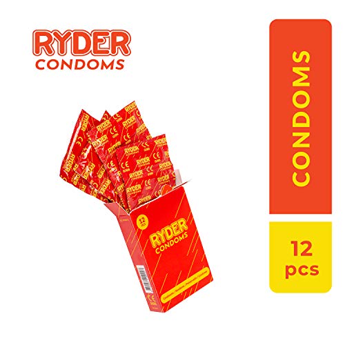 Preservativos RYDER (12 Unidades - Condoms) RYDER - Cuidados pessoais - lubrificados, 12 unidades, design único
