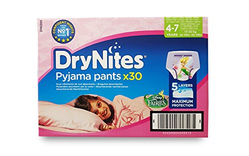 Fraldas Huggies Drynites Menina (Tam: 4-7 anos) HUGGIES - Fraldas - fraldas, huggies, drynites, menina, tam 4-7 anos