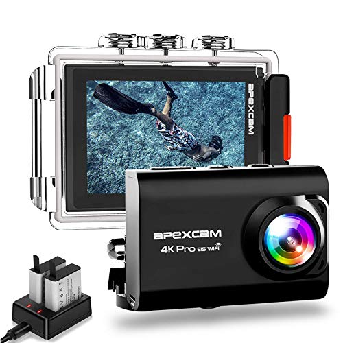 Action Cam APEXCAM APX-AC100 (4K - 20 MP - Até 80 min de autonomia) Apexcam - Câmaras de vídeo - 4k, 20 mp, 80 min autonomia
