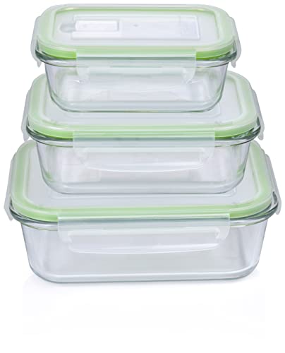 Conjunto de Garrafas ALPINA (Vidro - Transparente) Alpina - Recipientes de armazenamento de alimentos - vidro, transparente