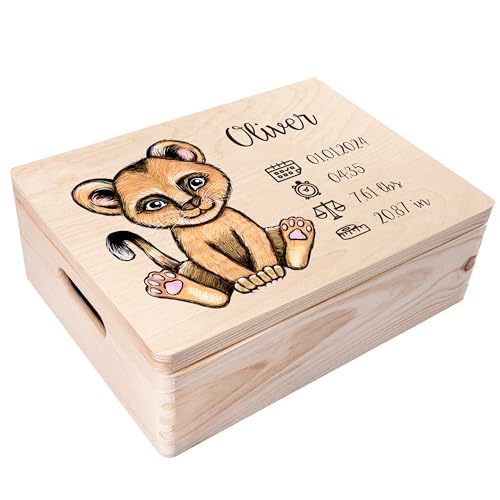 Creative Deco Baby Box 3D Lion (Peluches e Bonecas) Creative Deco - Joias - peluche, boneca, leão