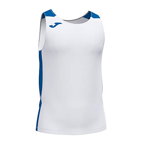 Camiseta para Homem JOMA 102222.207.2XL Branco para Futebol (XXL) Joma - Roupa - futebol, tecido respirável, elástico, conforto