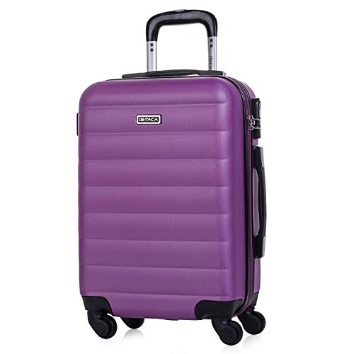 Mala de Viagem ITACA Abs Texturizado Roxo (54x38x20cm) ITACA - Malas - mala, viagem, itaca, abs, texturizado, roxo