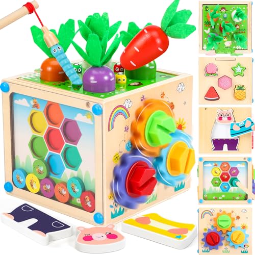 Brinquedo Educativo COOLJOYA 6 em 1 (Idade Mínima: 2) COOLJOYA - Brinquedos de atividade para bebês - imaginação, criativo, 32 peças, encaixe