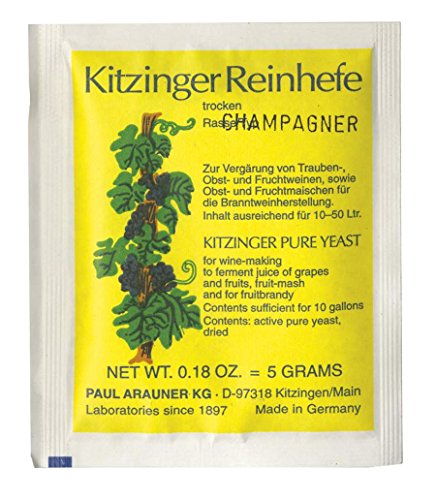 Levedura Seca KITZINGER 1 Unidade (Vinho) AlcoFermBrew - Pães e pãezinhos - levedura seca, kitzinger, vinho