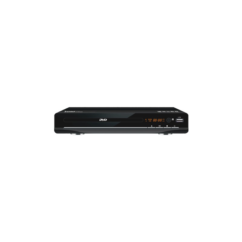 Reproductor de DVD SUNSTECH DVPMH225BK (Negro - 8.6 cm) SUNSTECH - Reprodutores de dvd e blu-ray - HD 1080p, 1920 x 1080 píxeis, DVD-R, dvd-ruw