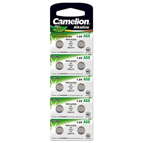Pilha de Relógio Camelion Lr63/Lr521 Ag0/Sr521W Camelion - Baterias de uso geral - alcalina, 1,5v, 23mm, 6mm