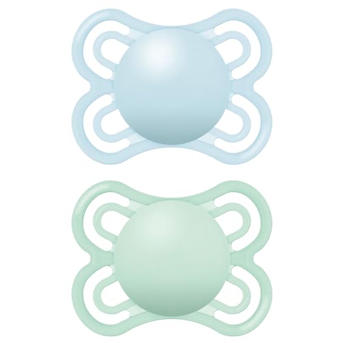 Chupetas MAM Perfect Soothers 0+ Meses Azul MAM (UK) Limited - Cuidados com a higiene oral - 0+ meses, azul, dentes desalinhados, flexíveis
