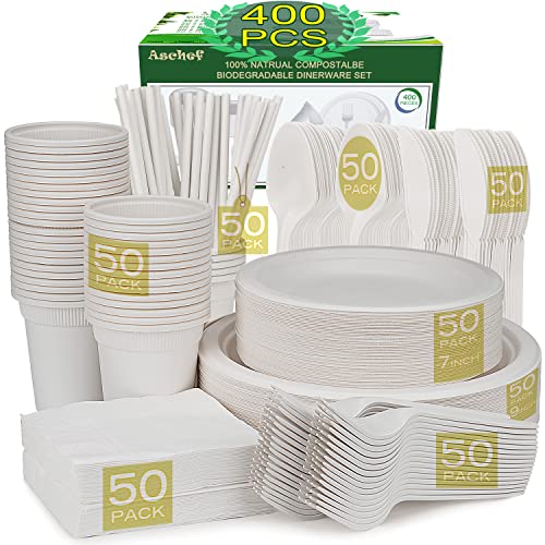 Conjunto de talheres 400 peças (Recondicionado Como Novo) Victool - Kits de festa - 400 peças, recondicionado, talheres