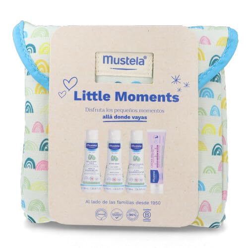Mala de Toalha MUSTELA Little Moments Arco Iris (Poliéster - 21x8.5x30 cm) Mustela - Conjuntos de presente para bebê - poliéster, 21x8.5x30 cm, Little Moments