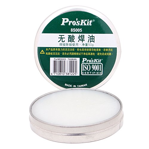 Pasta para Soldadura WELDPLAST 8S005 (Cinzento - 50 g) PROSKIT - Estanho e fluxo - cinzento, 50g