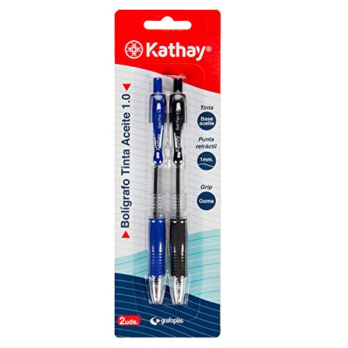 Conjunto 2 Marcadores KATHAY 86210399 (Azul e Preto) Grafoplas del Noroeste,S.A. - Marcadores e marcadores de texto - tinta à base de água, azul, preto, plástico