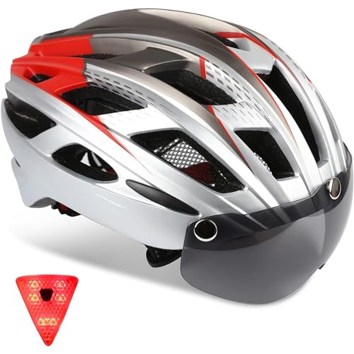 Capacete para Homem Kinglead com Lâmpada Traseira KINGLEAD - Capacetes de bicicleta - lâmpada traseira, ajustável, espuma, correias ajustáveis