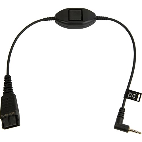 Cabo de Áudio JABRA (Jack 2.5 mm - Preto) Jabra - Acessórios para telefone - jack 2.5 mm, qd, 0,3 m, ALCATEL, avaya