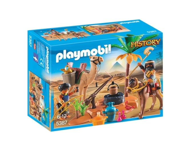Playmobil 5387 Arqueólogos (Idade Mínima Recomendada: 4 anos) PLAYMOBIL - Conjuntos de brinquedos - arqueólogos, camelo, cavalo, palmeira, tesouro