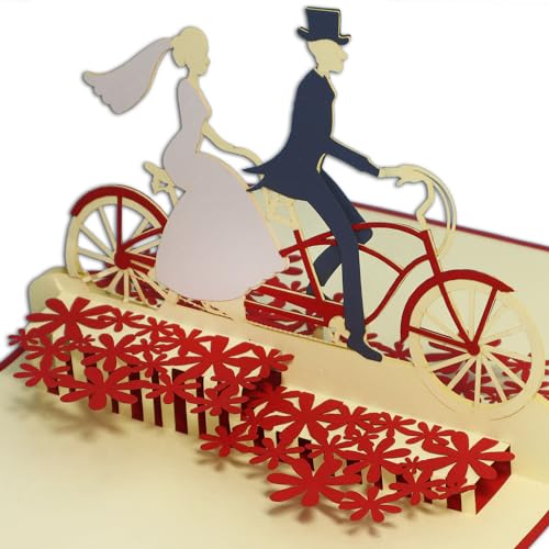 Línea de diseño POP UP 3D BODA (3x15x21 cm) LIN ArtDesign - Cartões de cumprimentos e de nota - pop up, 3D, boda