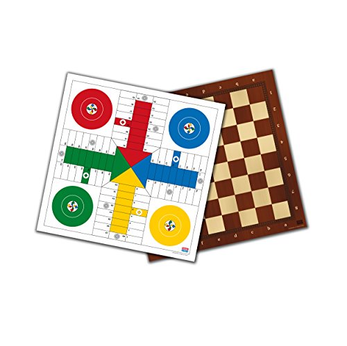 Jogo de Mesa FALOMIR Tabuleiro Parchis e Damas (Idade Mínima: 6 Anos - 33 x 20,5 x 3 cm) Falomir - Jogos de tabuleiro - parchis, damas, 2 jogadores, 4 jogadores