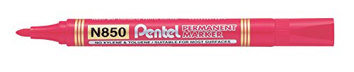 Marcador Permanente PENTEL Energel 1 mm Vermelho Pentel - Marcadores e marcadores de texto - permanente, ponta fina, traço 1,5mm, sem xileno, sem tolueno