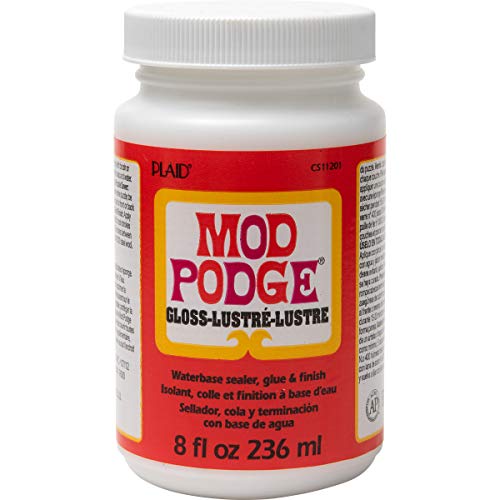 Mod Podge CS11201 água base selante Brilho branco 8 oz (Recondicionado Como Novo) Plaid - Revestimentos protetores e selantes - água base, brilho branco, 8 oz