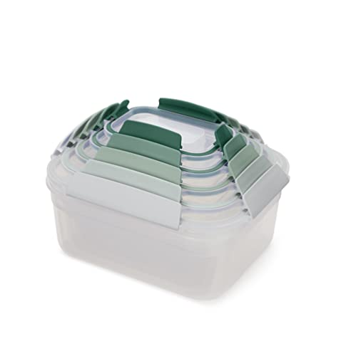 Conjunto de recipientes herméticos Joseph Joseph Nest Lock Joseph Joseph Ltd - ES - Recipientes de armazenamento de alimentos - 4 recipientes, tampas herméticas, guardar alimentos, conservar sabores