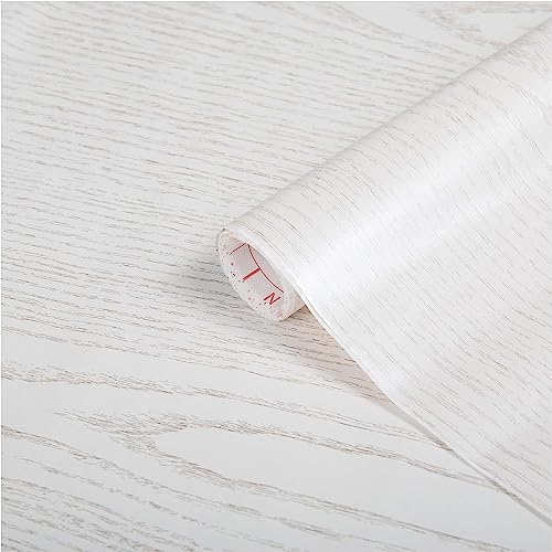 Papel Autocolante D-C-FIX Madeira de Nacar Branco (67.5 x 200 cm) Konrad Hornschuch AG - Papel de parede - madeira de nacar, branco, modernos, elegantes