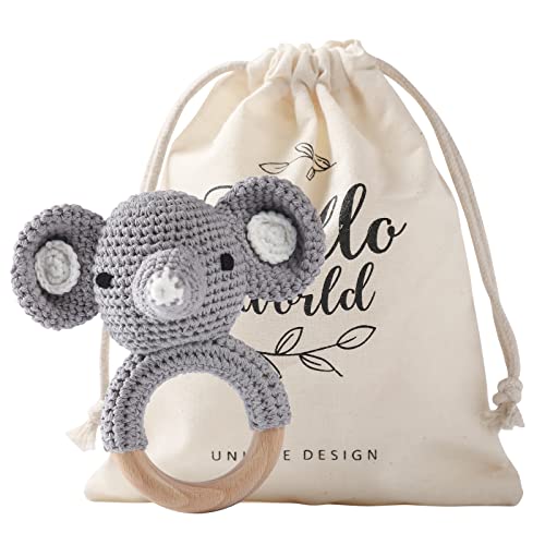 Jogo Didático YOUUYS Squeaky Wooden Toy Elephant Youuys - Brinquedos - jogo didático, elefante, barulho, dentes