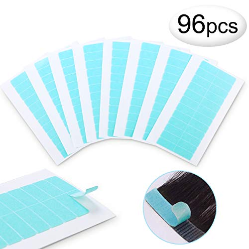 Fita de Extensão de Cabelo 96 Unidades Dupla Face Transparente MELLIEX - Cola e fita para perucas - fita, extensão, cabelo, dupla face, transparente