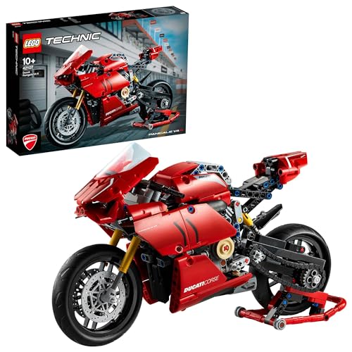 LEGO Technic Ducati Panigale V4 R (Idade Mínima Recomendada: 10 anos) LEGO - Brinquedos de conjunto de construção - lego, technic, ducati, panigale v4 r, idade mínima recomendada