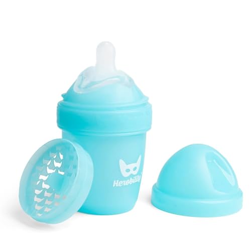 Herobility Biberão de Silicone com Doble Anticolico (240 ml) Smartshake - Roupa - silicone, anticoagulante, hermético, 240 ml