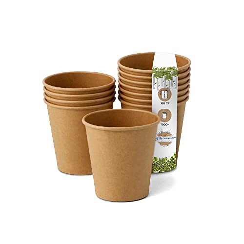 Vaso de Cápsulas Biodegradáveis BIOZOYG Castanho (1000 Un) Bionatic - Copos descartáveis - biodegradável, reciclável, compostível, 1000 unidades